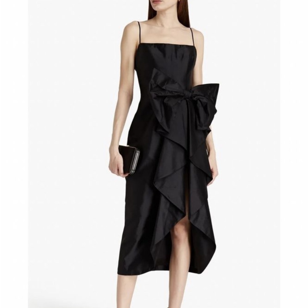 Rasario NEW silk black cocktail dress XS